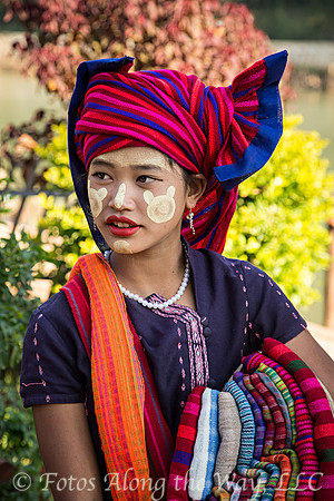 Selling Scarves (Myanmar)