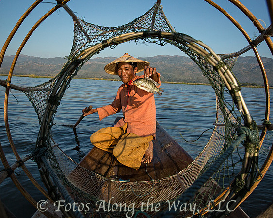 Fisherman with Catch (Myanmar)