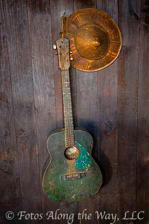Kayan Guitar & Hat (Myanmar)