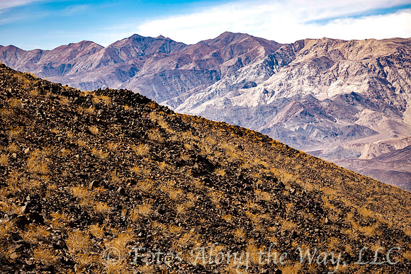 Volcanic Rock Slope and Panamint Mountain Range (California)