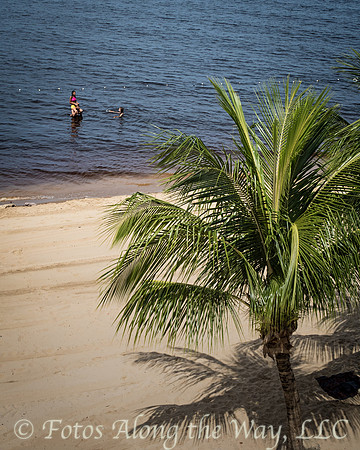Swimmers at Rio Negro Beach (Amazonia, Brazil)