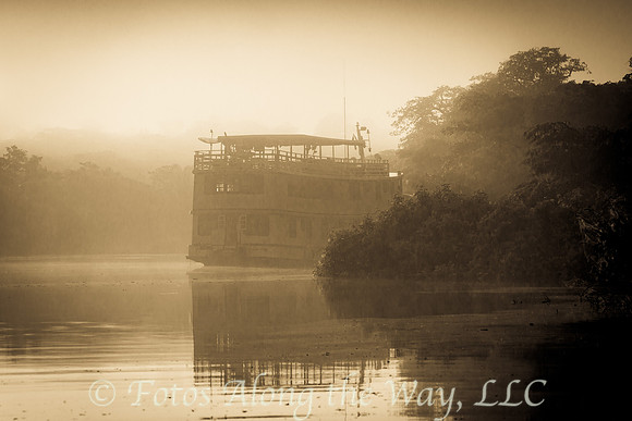 The Dorinha in Morning Fog (Amazonia, Brazil)