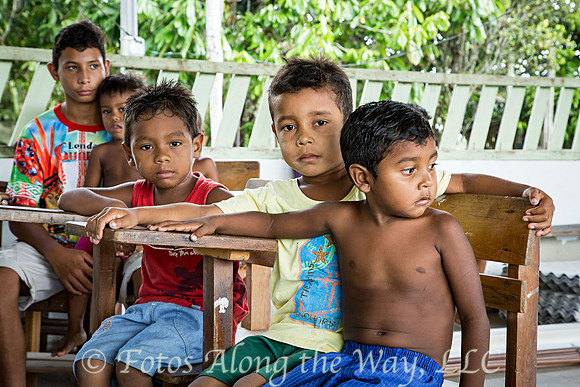 Curious Boys at Village School (Amazonia, Brazil)