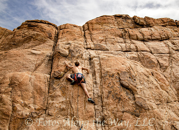 JULY: Cliff Climbing in the Granite Dells