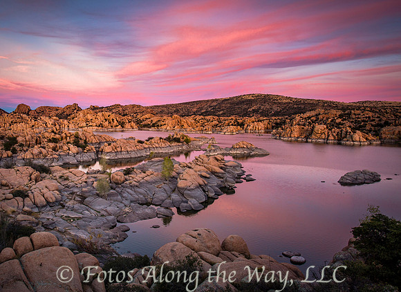 AUGUST: Colorful Watson Lake Sunset