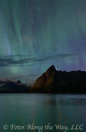 Aurora and Stars with Reflection (Norway)