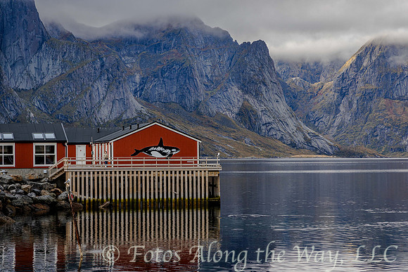 Red Fishing Huts in Lofoten (Norway)