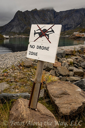 No Drone Zone Sign (Norway)