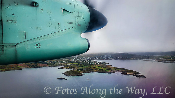 Plane Window View in Lofoten (Norway)