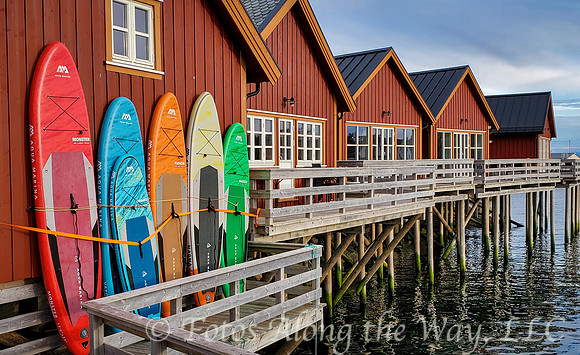 Rorbuer Cabin Row on the Waterfront (Norway)