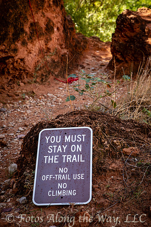 Havasu Creek Trail Warning (Arizona)