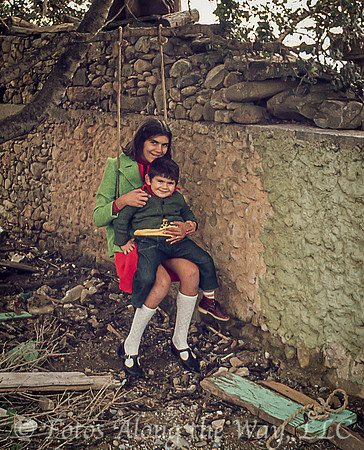Greek Children on Swing (Greece)