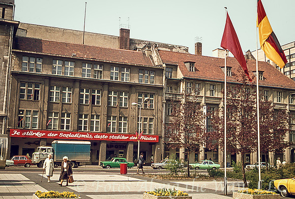 Plaza in East Berlin (East Germany, 1977)