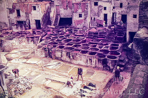 Tannery in Fez (Morocco, 1977)