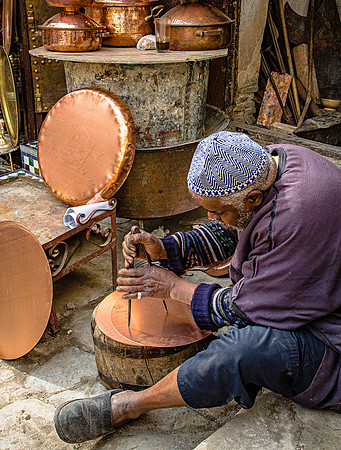 Copper Artisan with Protractor (2016)