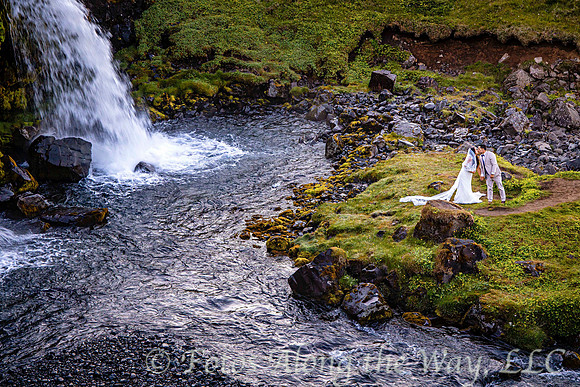 Wedding Couple Kissing (Iceland)