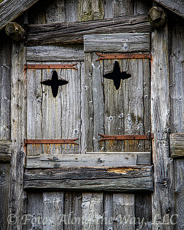 Barn Window with Rusty Hardware (Iceland)