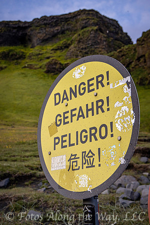 Danger! in Four Languages (Iceland)