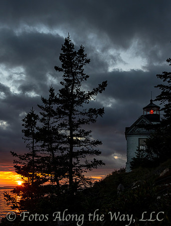 Bass Harbor Head Lighthouse at Sunset (Maine)