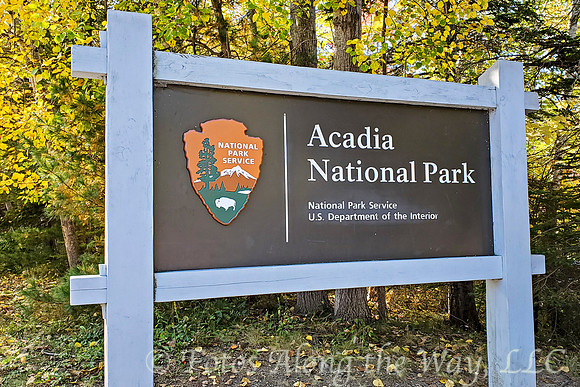 Acadia National Park Entrance Sign (Maine)