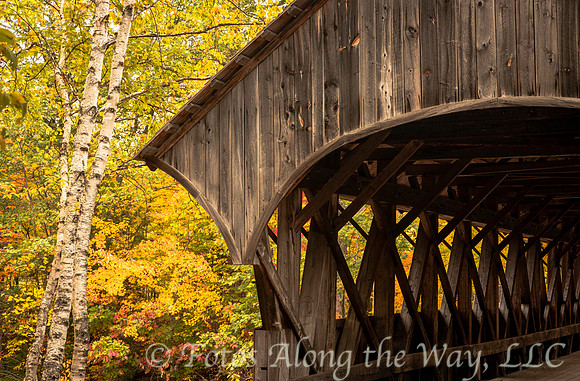 Carriage Bridge and Autumn Trees (Maine)
