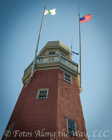 Portland Observatory with Flags (Maine)