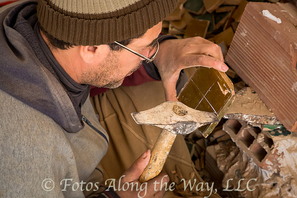 Stoneworker Making Tiles (Morocco)