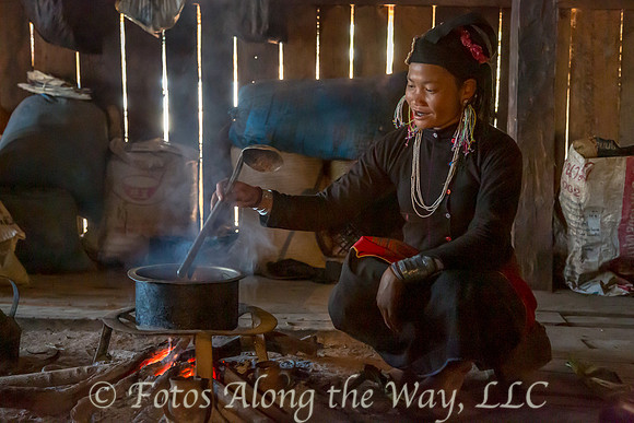 Cooking in Ana Tribe Home (Myanmar)