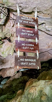 Cenote Safety Warning Sign (Mexico)