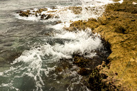 Wave Hitting Jagged Shore (Mexico)
