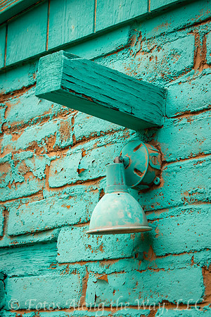 Turquoise Building and Light (Arizona)