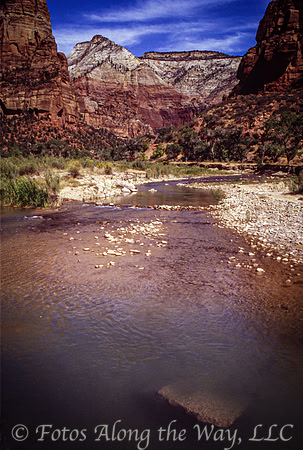 Virgin River in Zion Canyon (Utah)