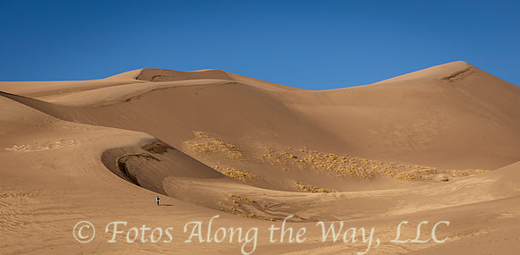 Hiker in the Great Sand Dunes (Colorado)