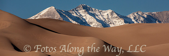 Sand Dunes & Mountains Panorama (Colorado)