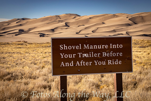 Shovel Manure Sign (Colorado)