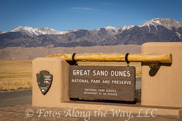 Great Sand Dunes NP Entrance Sign (Colorado)
