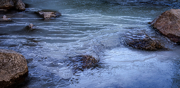 Creek Starting to Freeze (Colorado)