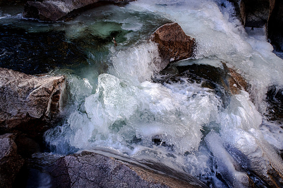 Rocky Mountain Creek Falls with Ice (Colorado)
