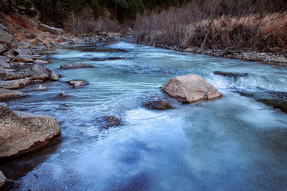 Rocky Mountain Creek in Winter (Colorado)