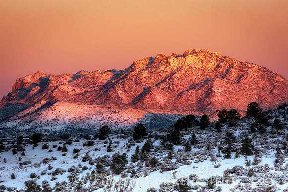 Winter Sunrise on Granite Mountain (Arizona)