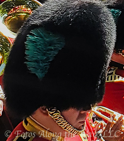 Royal Guard Wearing Black Bearskin Hat