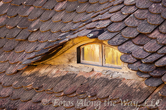 Old Wood-shingled Roof and Window