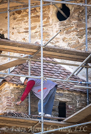 Patching a Castle Tower Wall