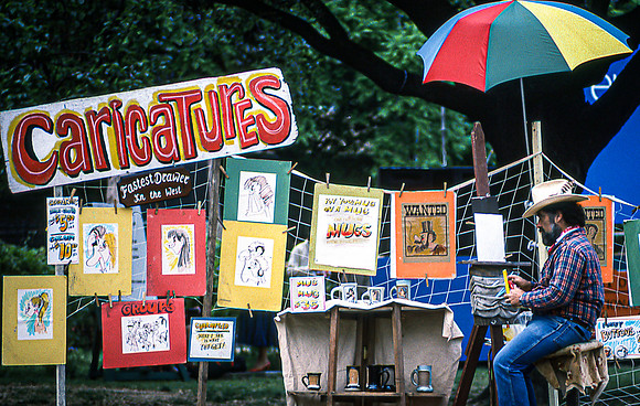 Caricature Artist at Fair (1988)