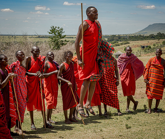 Maasai Warrior Jumping (2014)