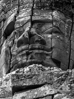Cracked Stone Face (Cambodia)