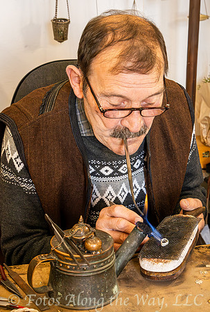 Jewelry Maker Creating a Ring