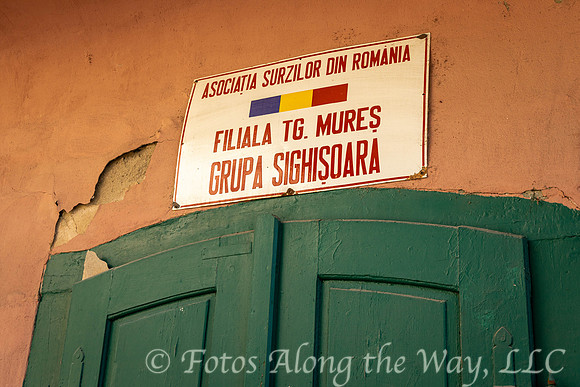 Romanian Association Sign