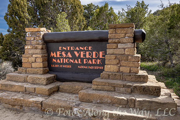 Mesa Verde NP Entrance Sign (Colorado)