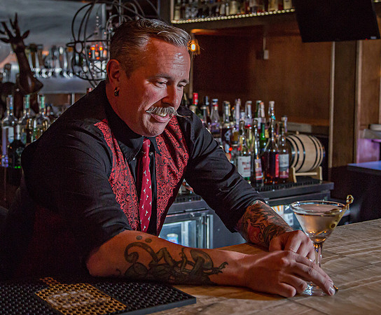 Bartender Serving a Martini (2017)